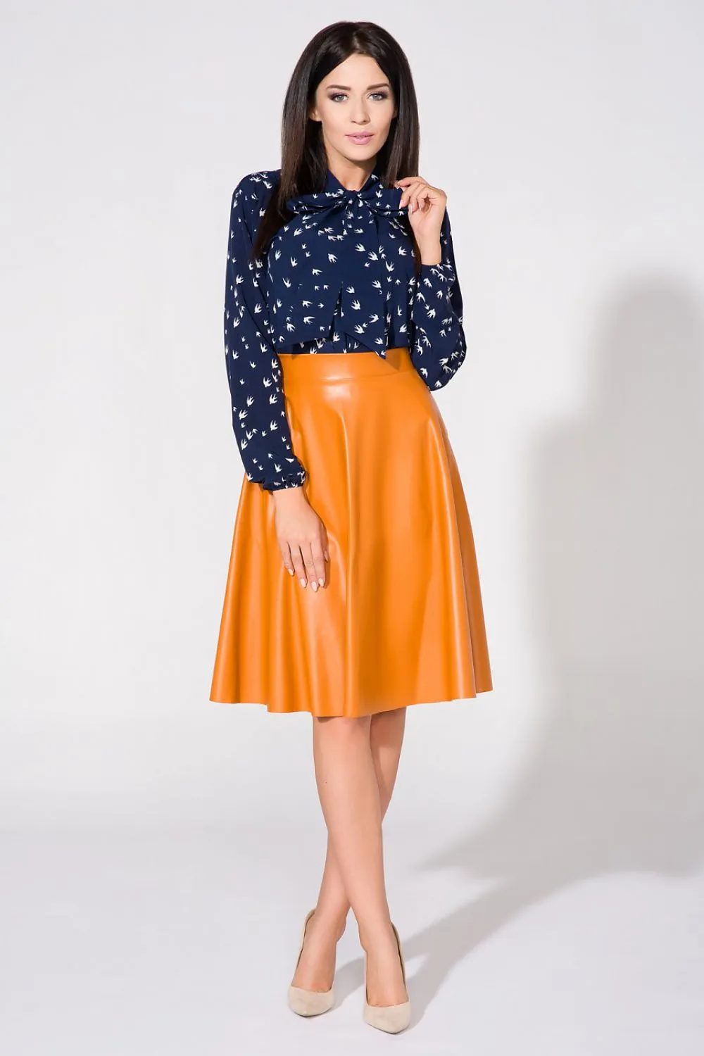 Bow Tie Neck Elegant Blouse
