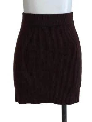 Brown Knitted Skirt