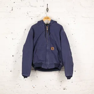 Carhartt Hooded Work Jacket - Blue - L
