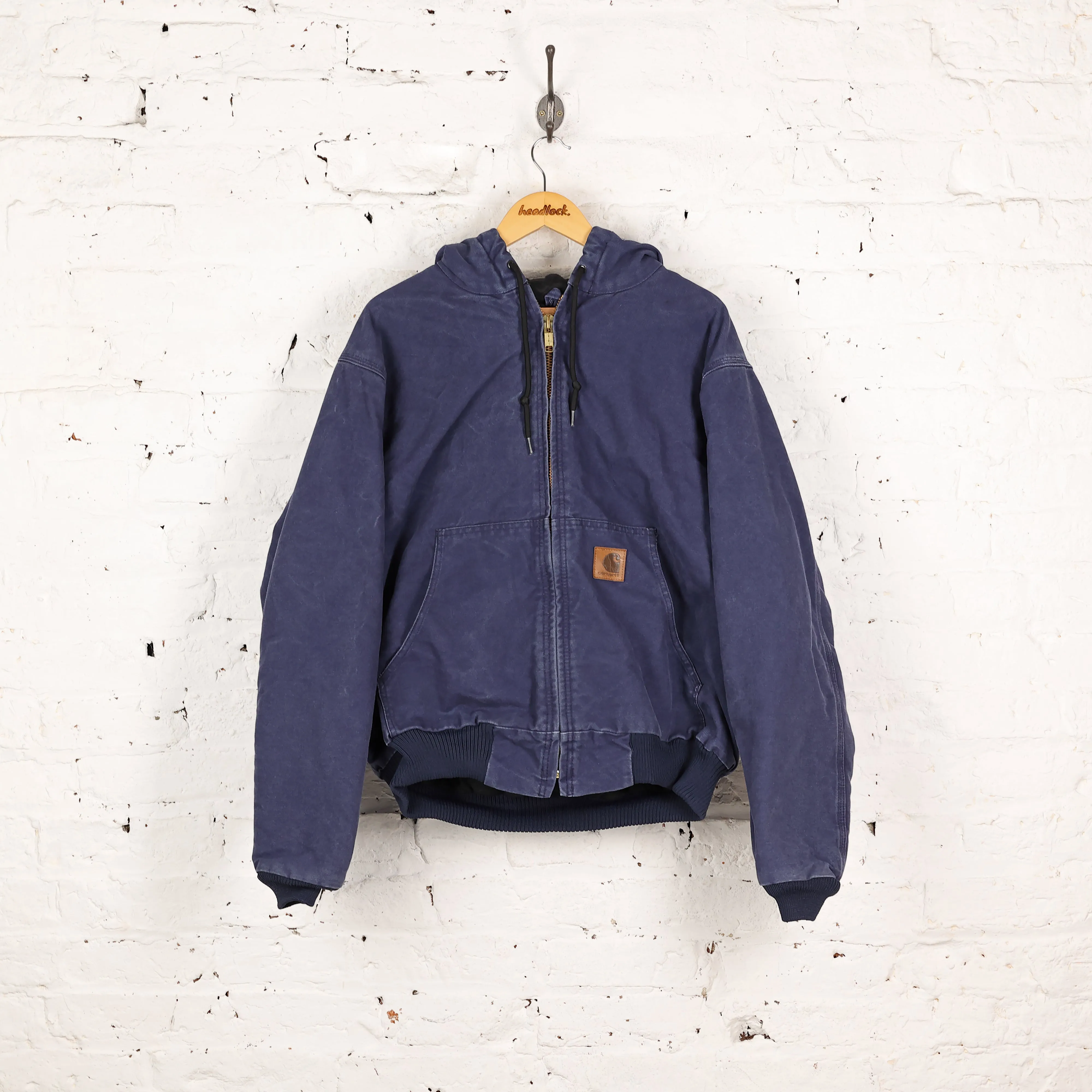 Carhartt Hooded Work Jacket - Blue - L