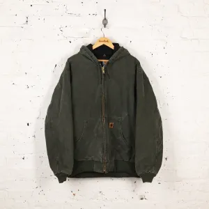 Carhartt Hooded Work Jacket - Green - XL