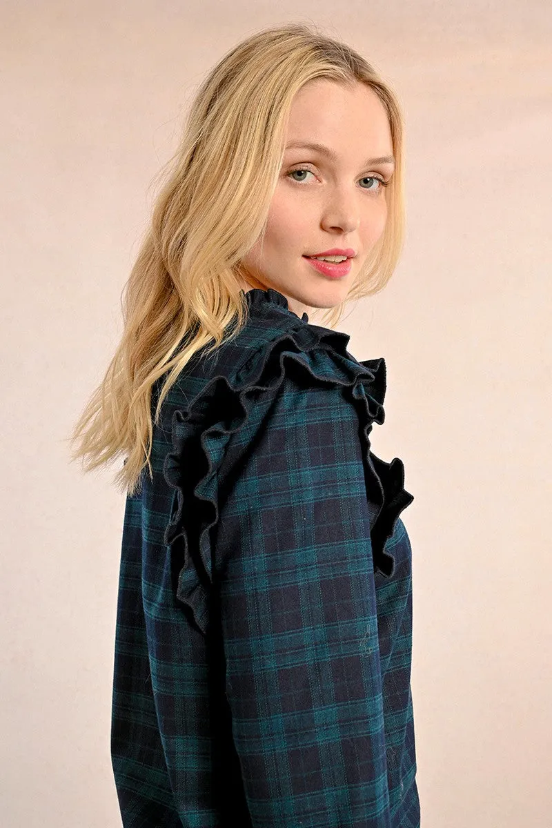 CHECKED BLOUSE