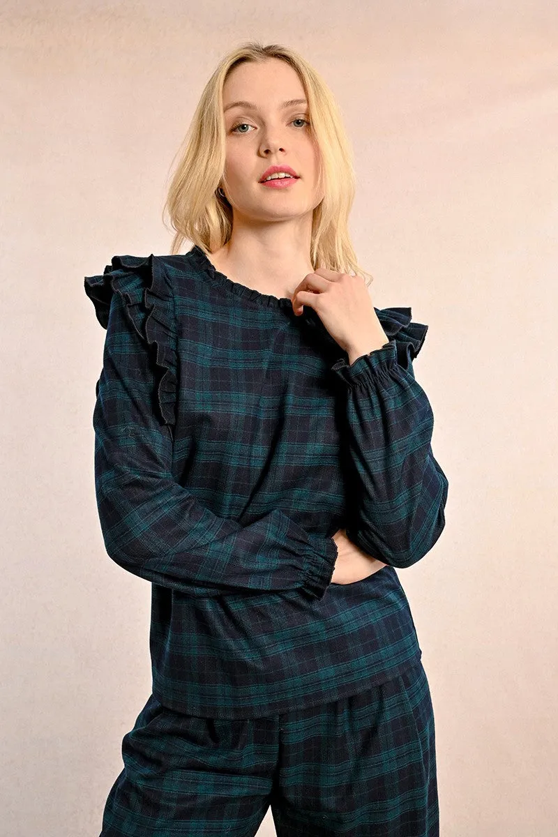 CHECKED BLOUSE