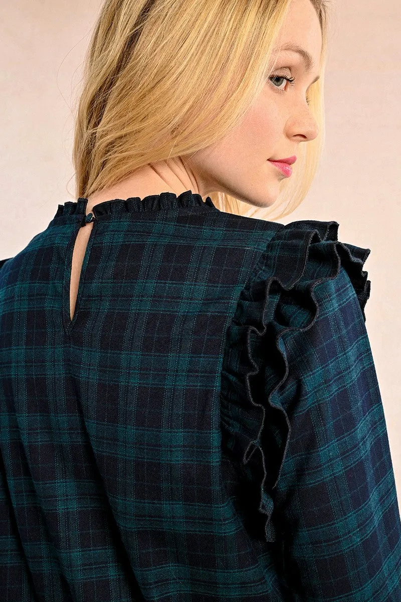 CHECKED BLOUSE