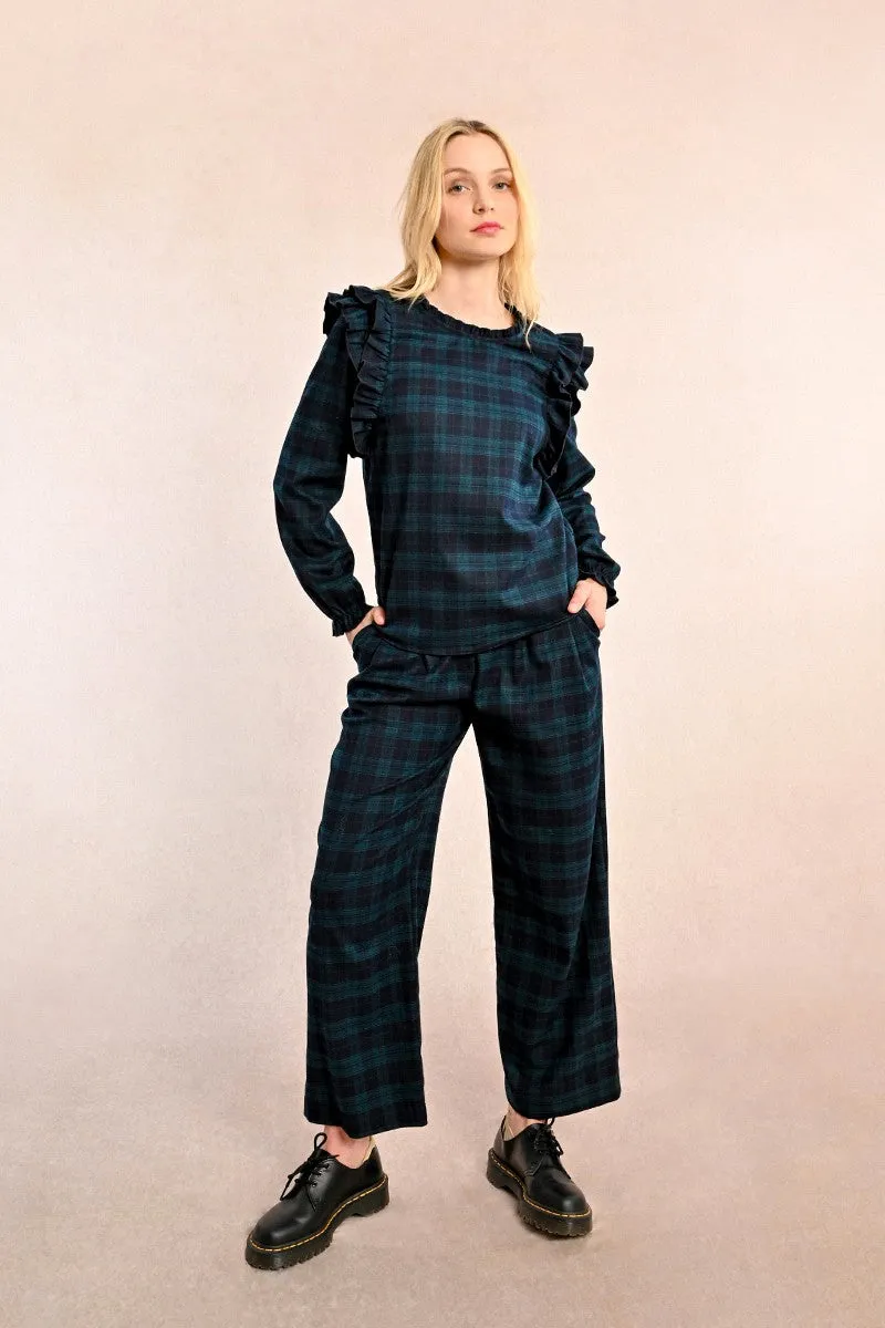 CHECKED BLOUSE