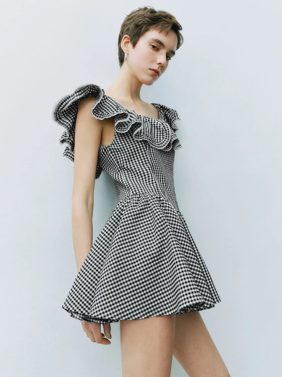 Checkered Skater Dresses