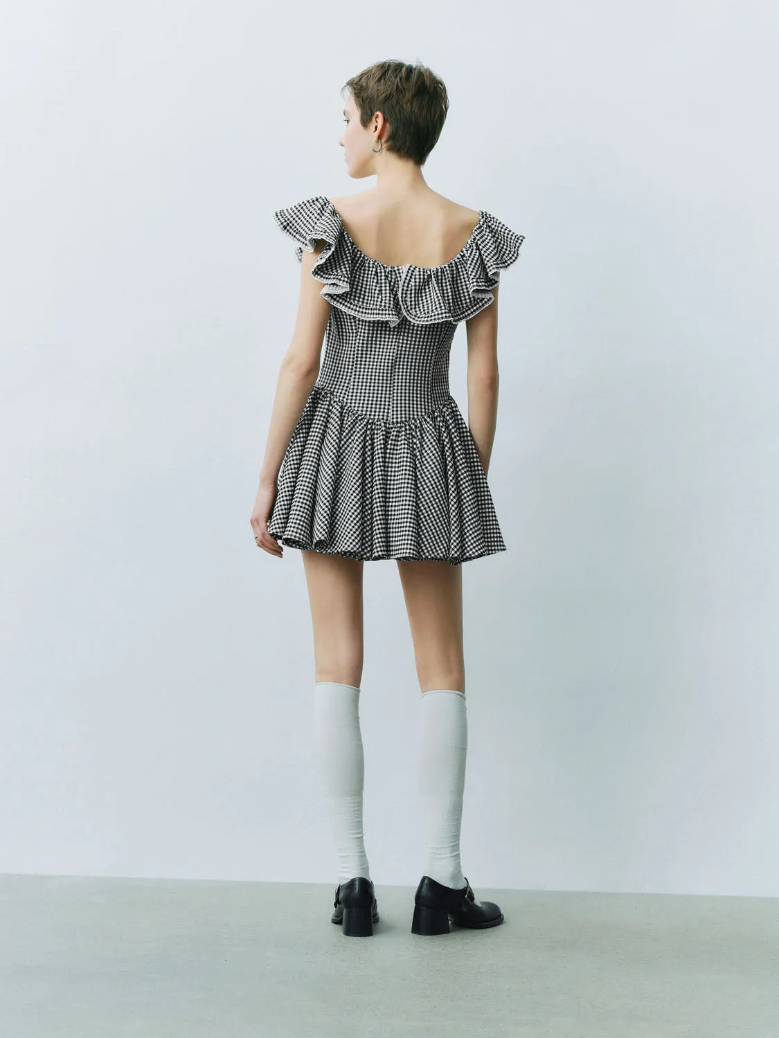 Checkered Skater Dresses
