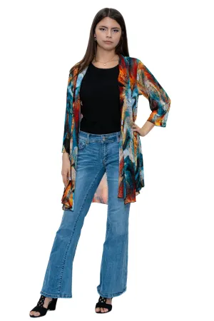 CHJ-3007 Open Front Duster Blazer Jacket
