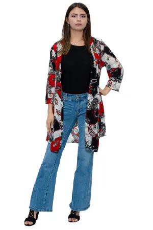 CHJ-3010 Open Front Duster Blazer Jacket