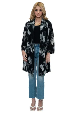 CHJ-3012 Open Front Duster Blazer Jacket