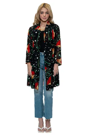 CHJ-3014 Open Front Duster Blazer Jacket