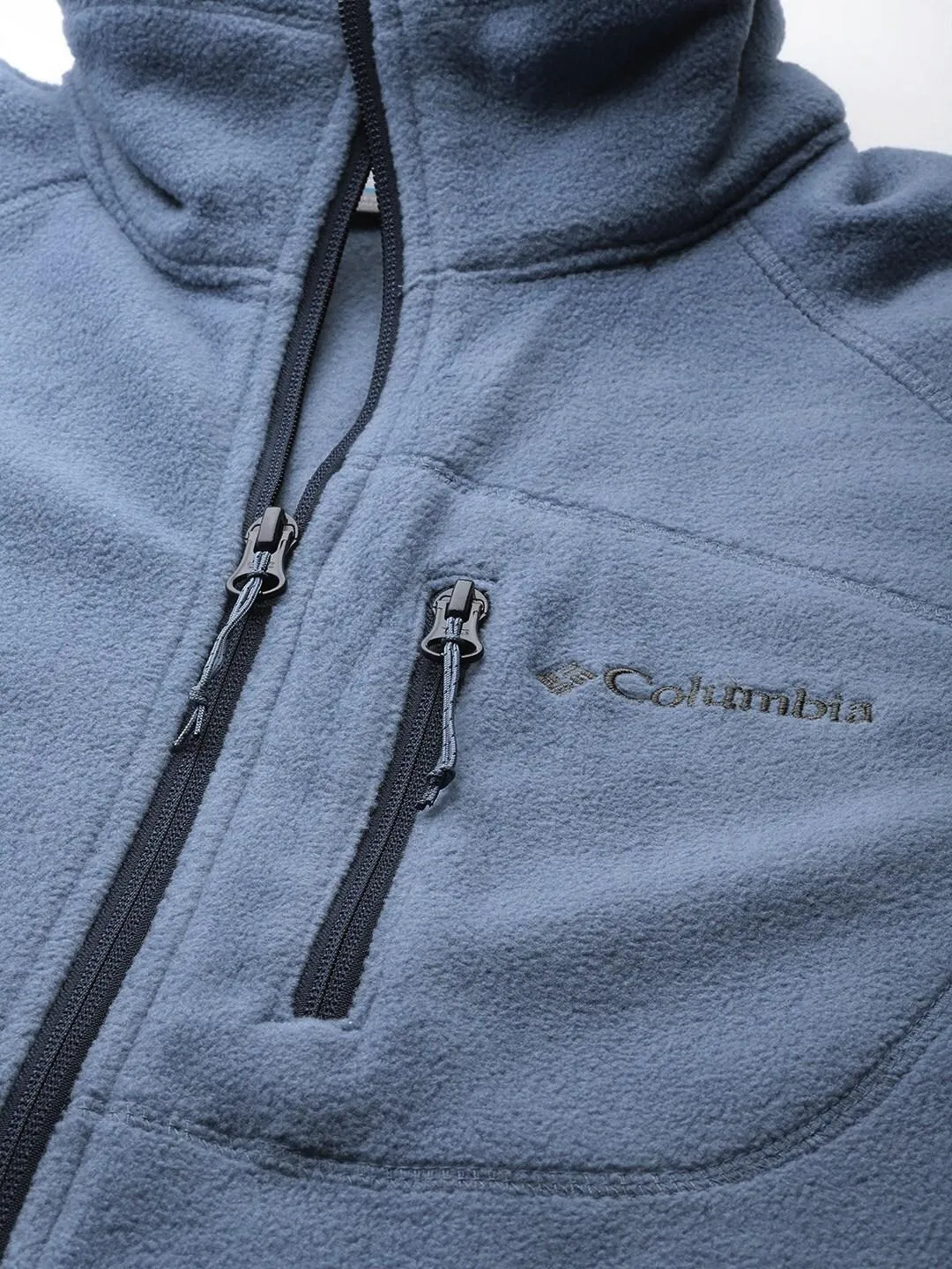 Columbia Men Blue Fast Trek II Full Zip Fleece Jacket