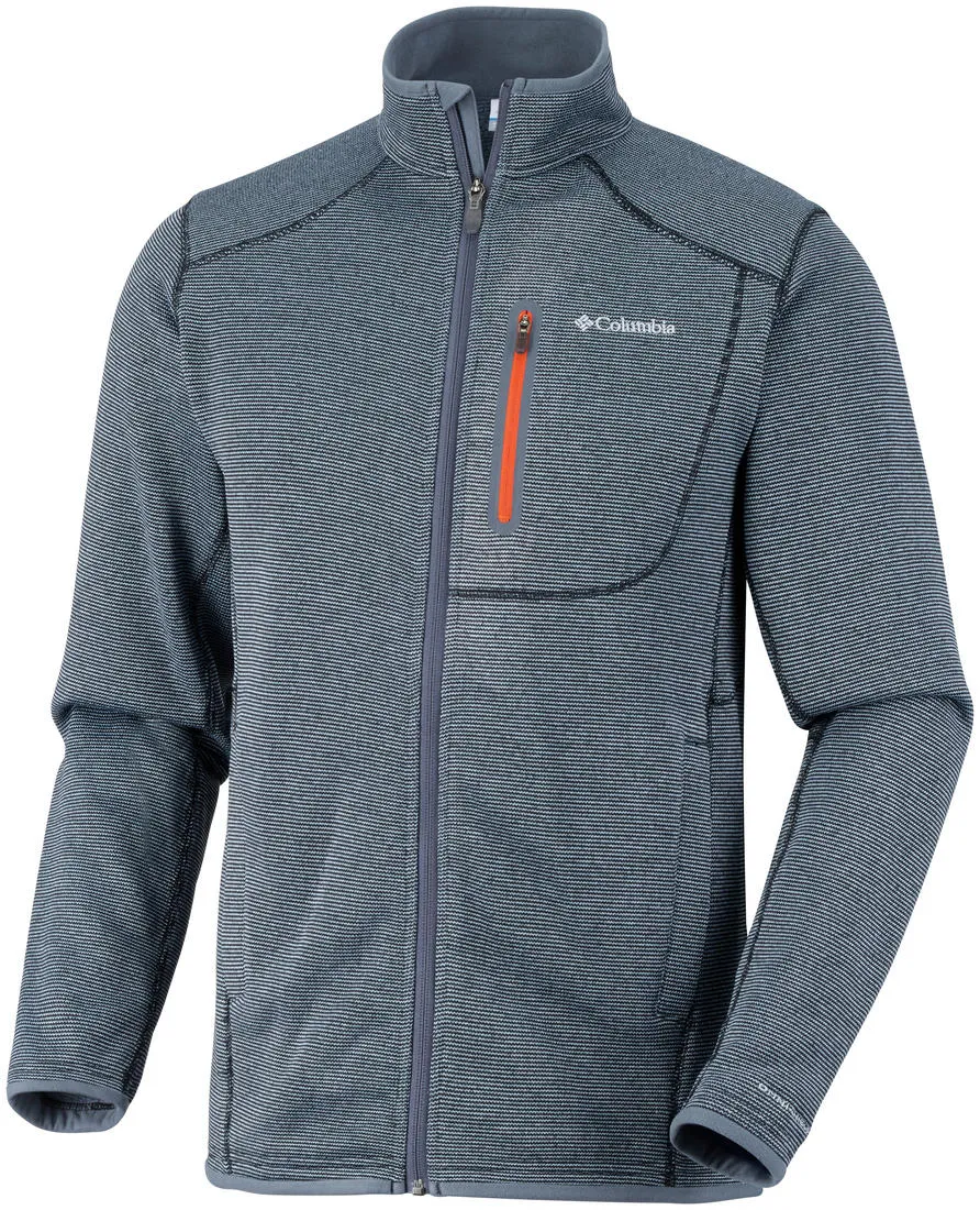 Columbia Men Grey Altitude Aspect FZ Fleece Jacket