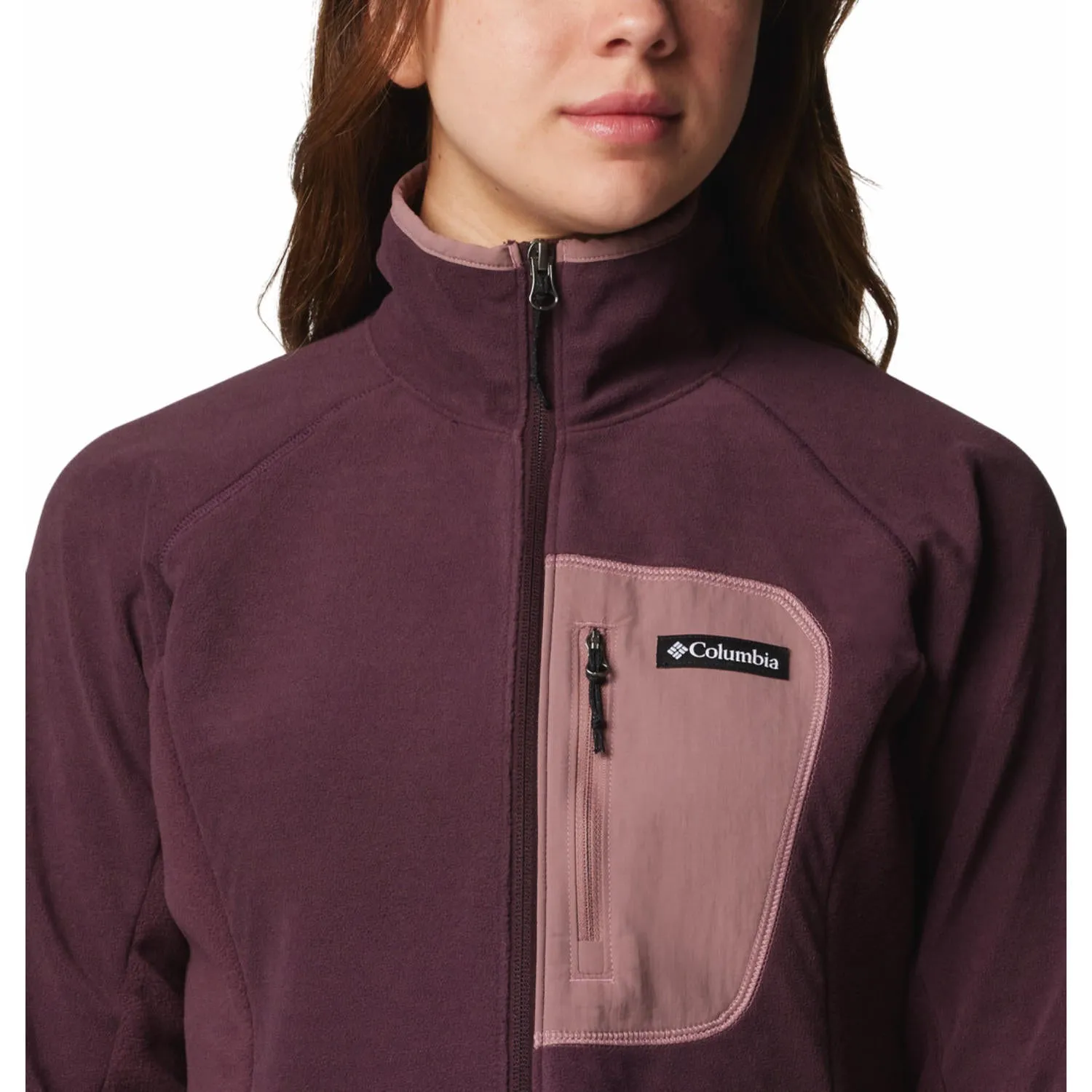 Columbia Womens Red Outdoor Tracks Full Zip II