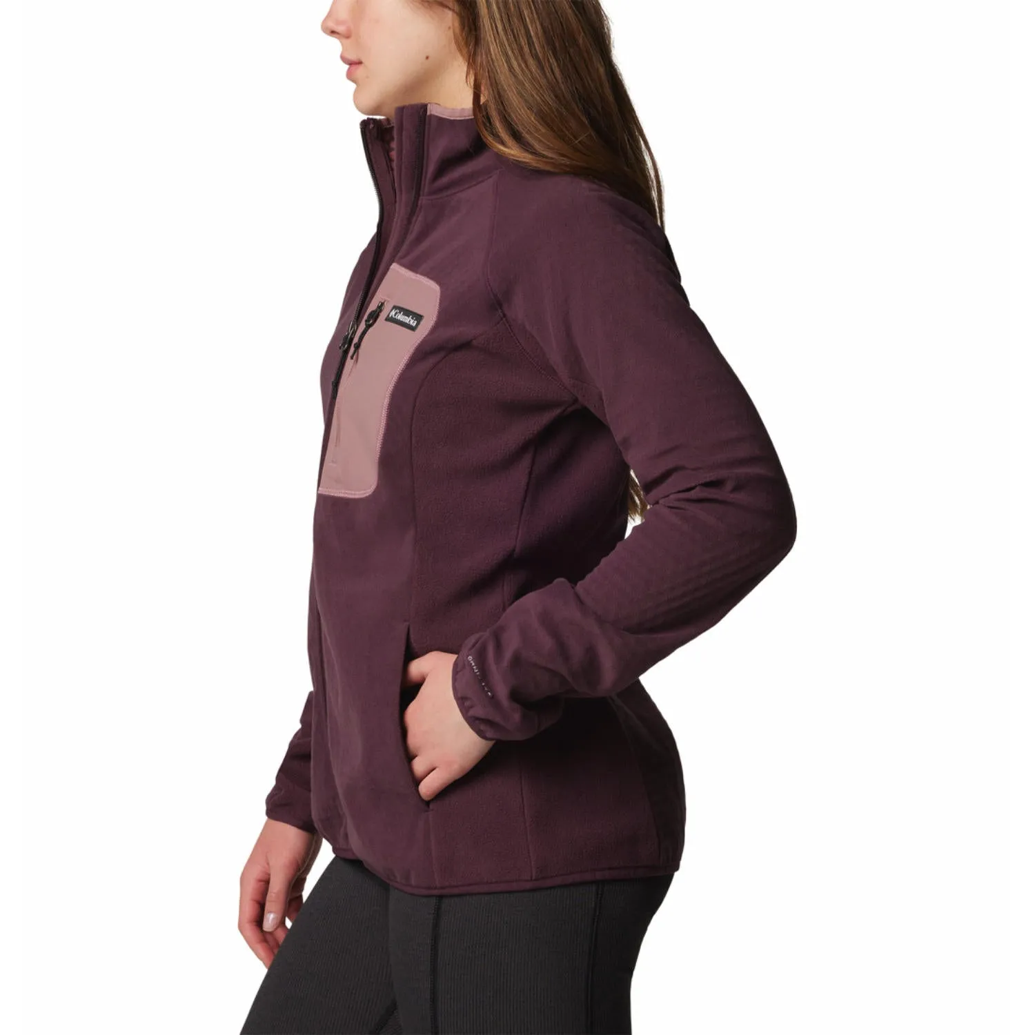 Columbia Womens Red Outdoor Tracks Full Zip II