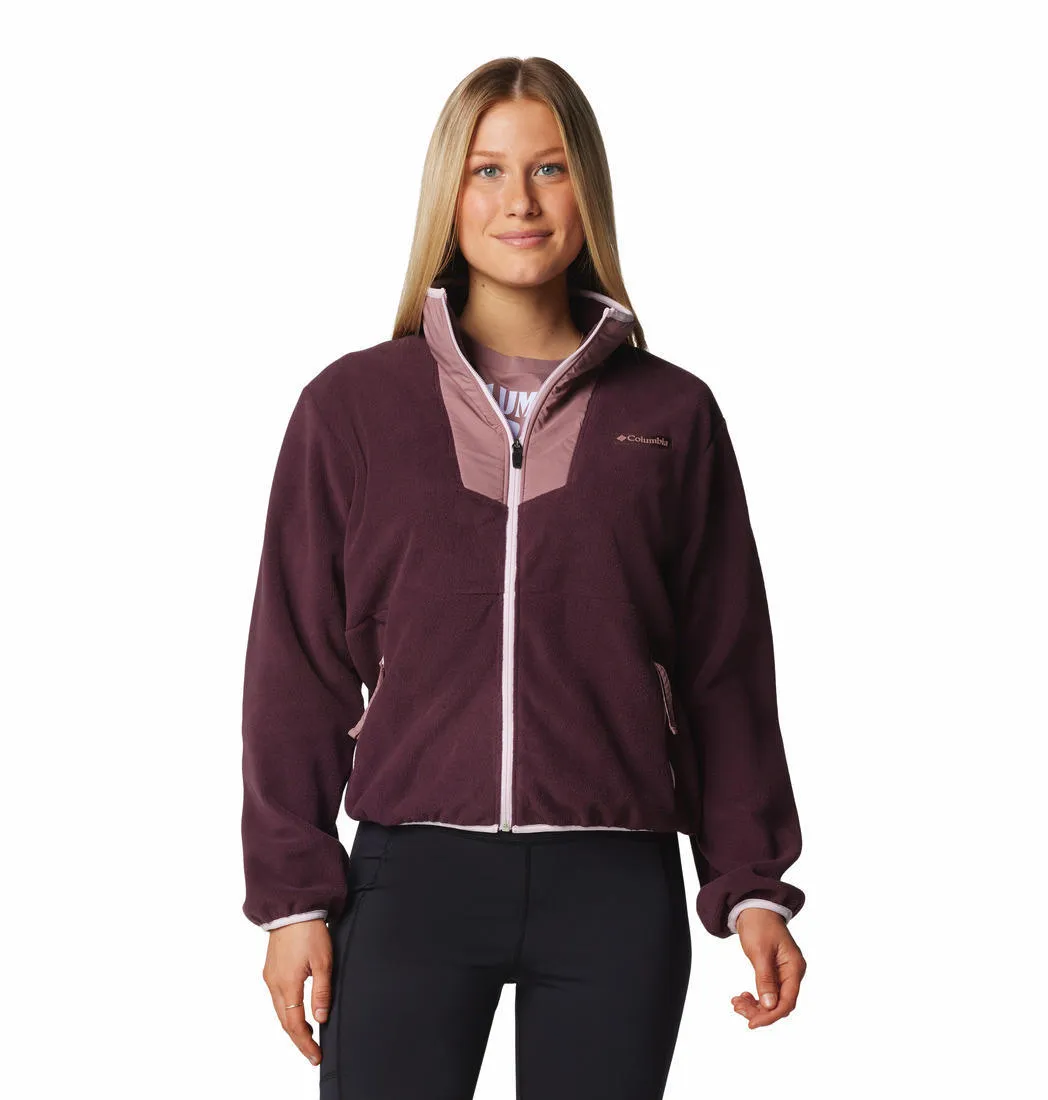 Columbia Womens Red Sequoia Grove Full Zip Fleece Jacket