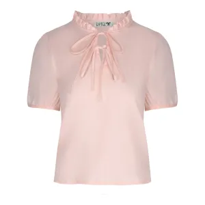 Corsica Betsy Peach Linen Blouse