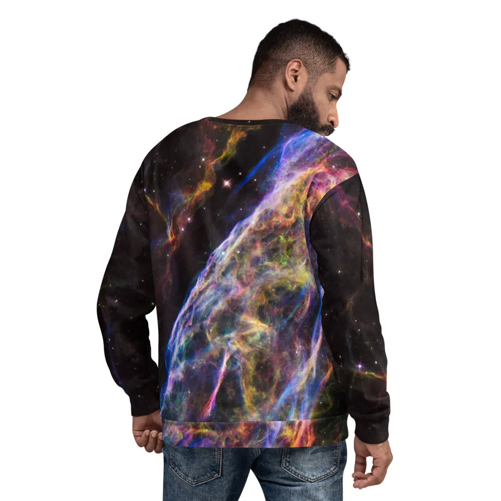Cosmic Veil Nebula Unisex Sweatshirt