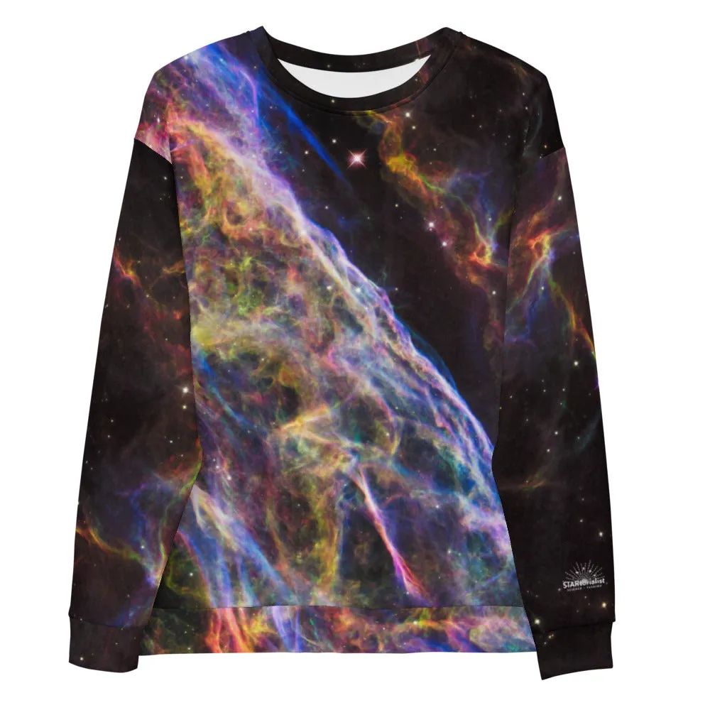 Cosmic Veil Nebula Unisex Sweatshirt
