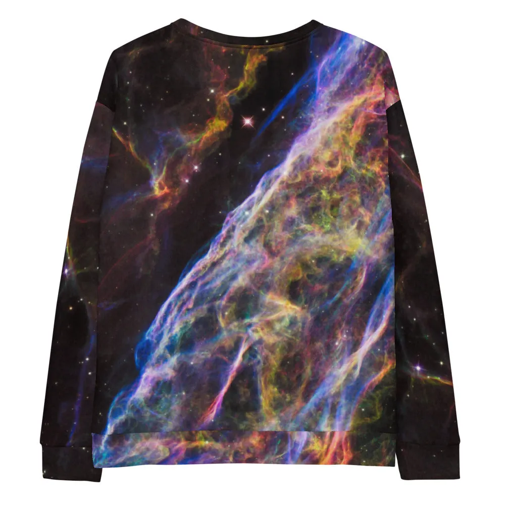Cosmic Veil Nebula Unisex Sweatshirt