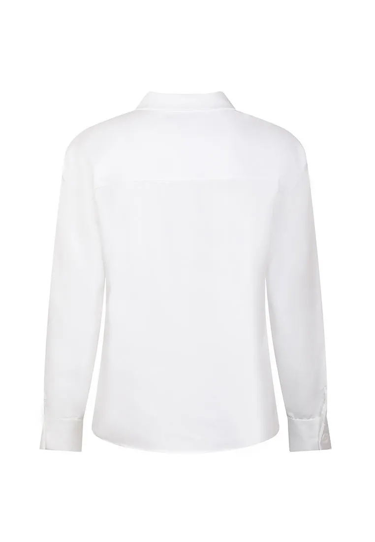 Cotton top with amphibole decoration