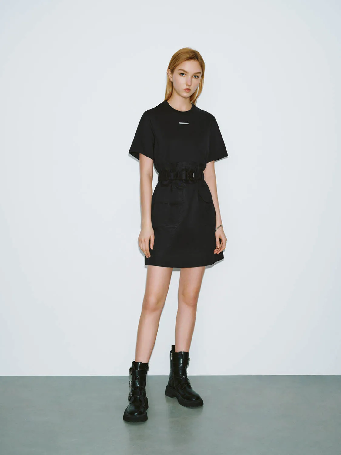 Crew Neck Skater Dresses
