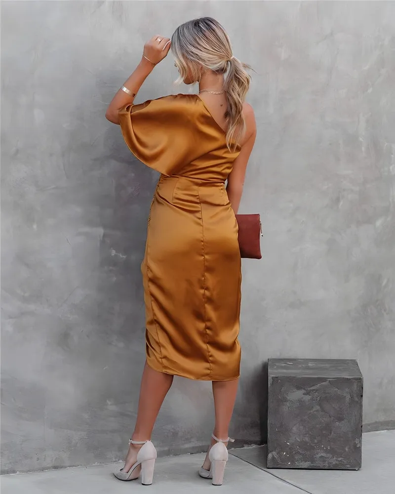 Delilah | One Shoulder Cocktail Dress