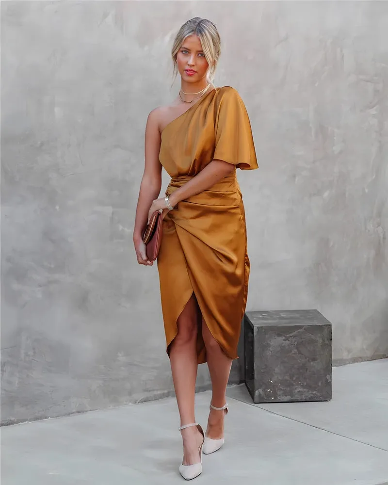 Delilah | One Shoulder Cocktail Dress