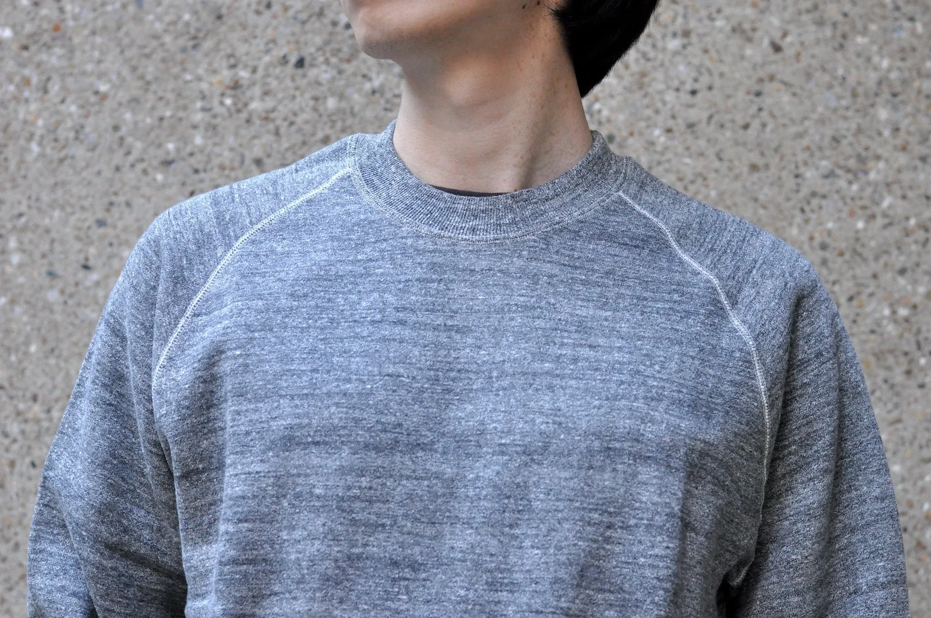 Denime X Warehouse Co Lot.261 10oz "Raglan" Loopwheeled Sweatshirt (Grey)