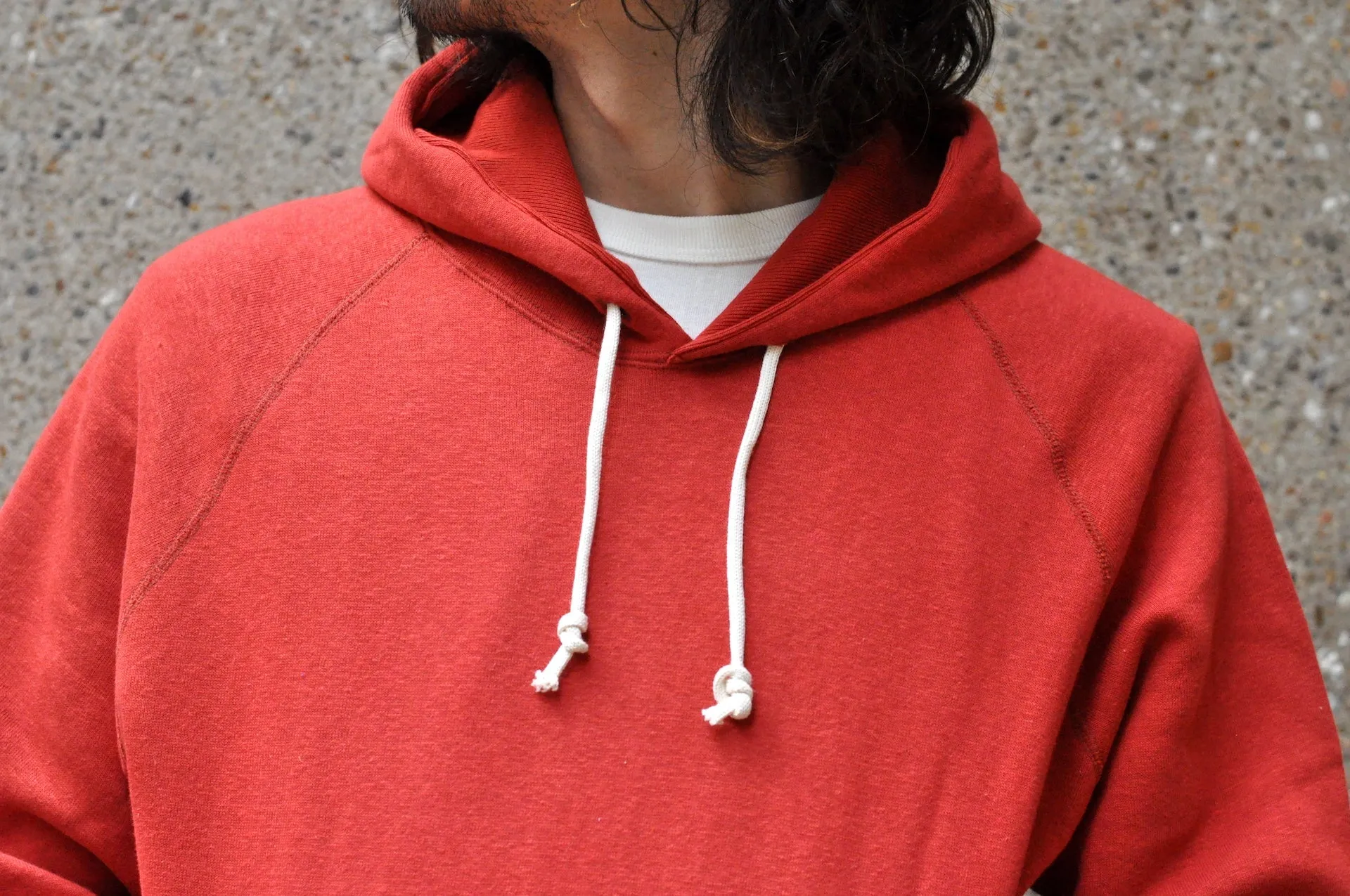 Denime X Warehouse Co Lot.262 10oz Loopwheeled Pull Over (Red)