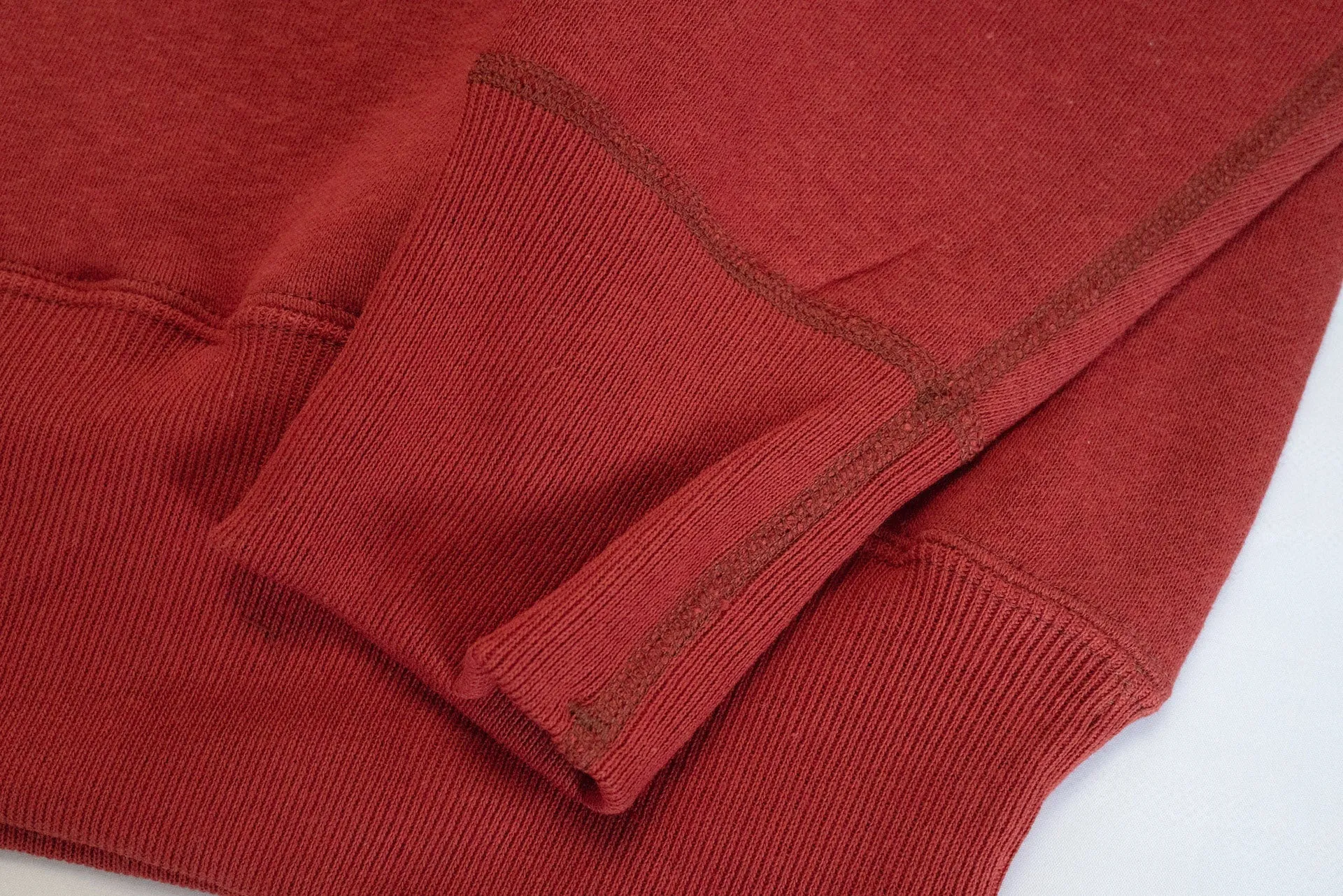 Denime X Warehouse Co Lot.262 10oz Loopwheeled Pull Over (Red)