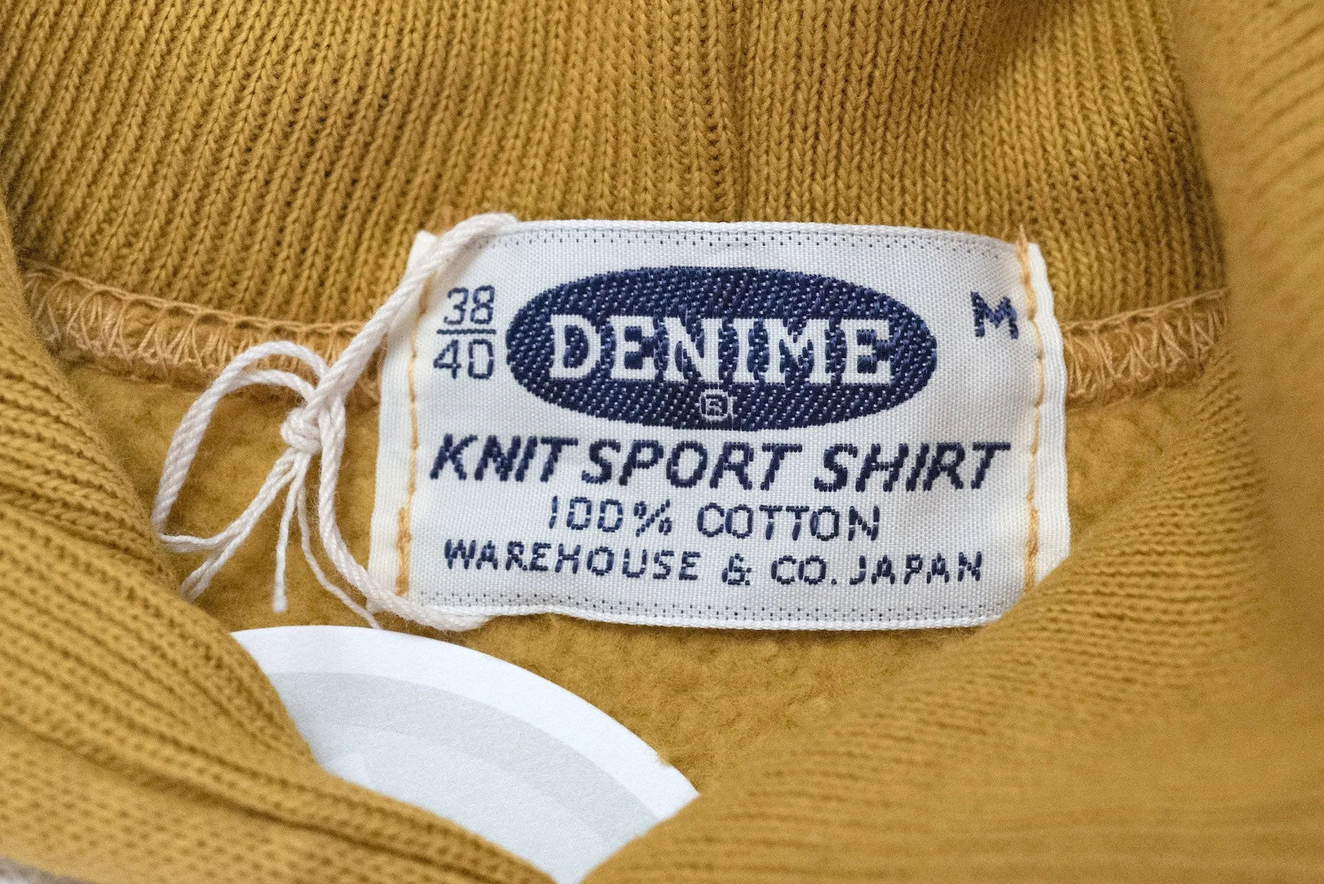 Denime X Warehouse Co Lot.262 10oz Loopwheeled Pull Over (Yellow)