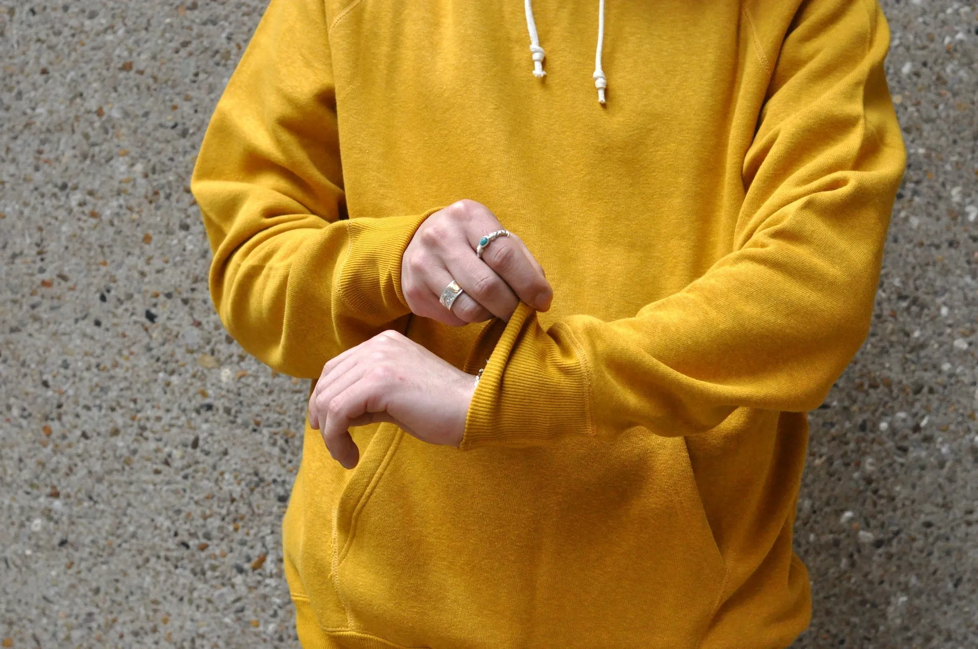 Denime X Warehouse Co Lot.262 10oz Loopwheeled Pull Over (Yellow)
