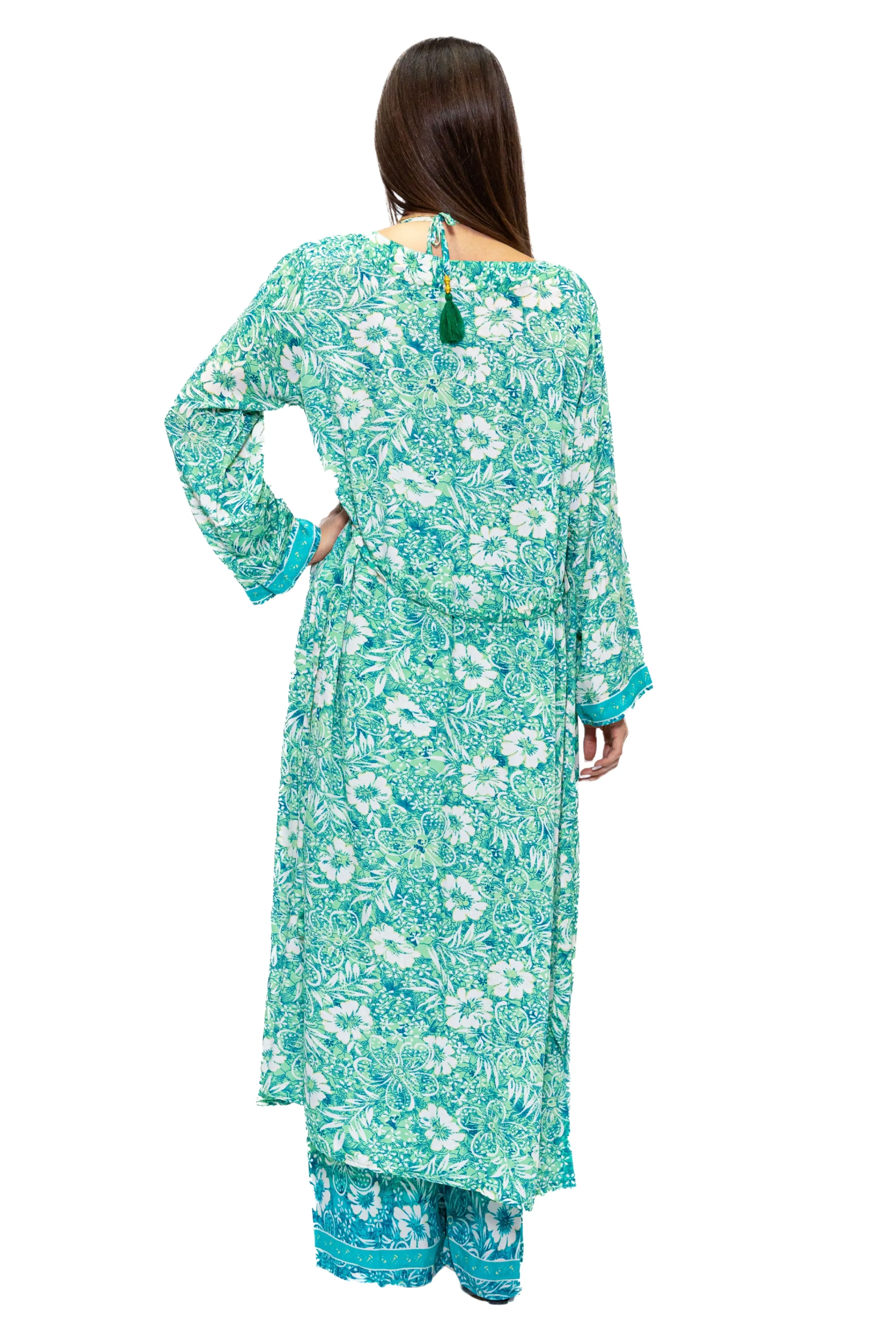 DK 7345 3-piece duster pant set