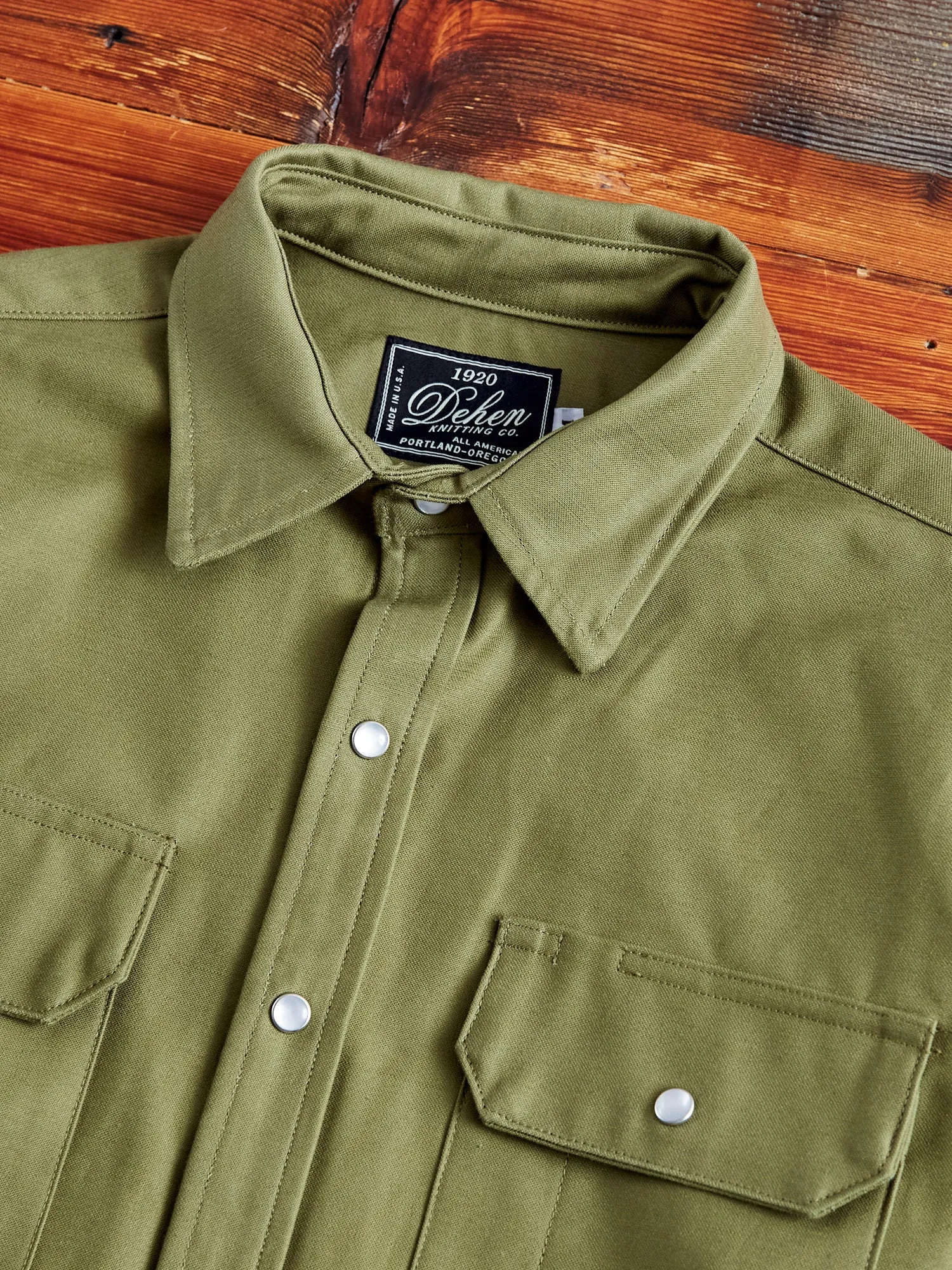 Drover Overshirt in Fatigue Sateen