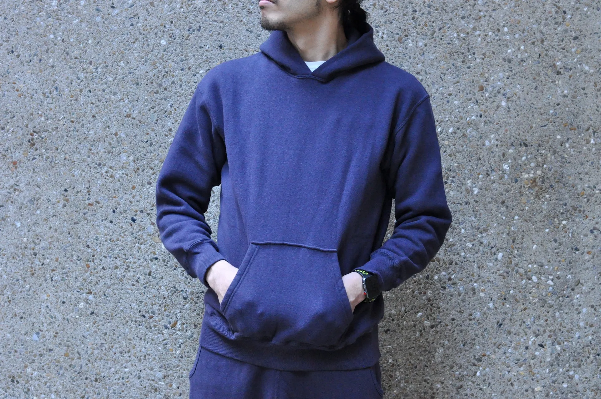 Dubble Works 11oz "Tsuri-ami" Loopwheeled Pull Over (Vintage Navy)