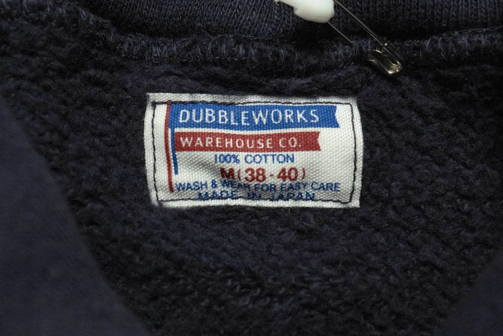 Dubble Works 11oz "Tsuri-ami" Loopwheeled Pull Over (Vintage Navy)