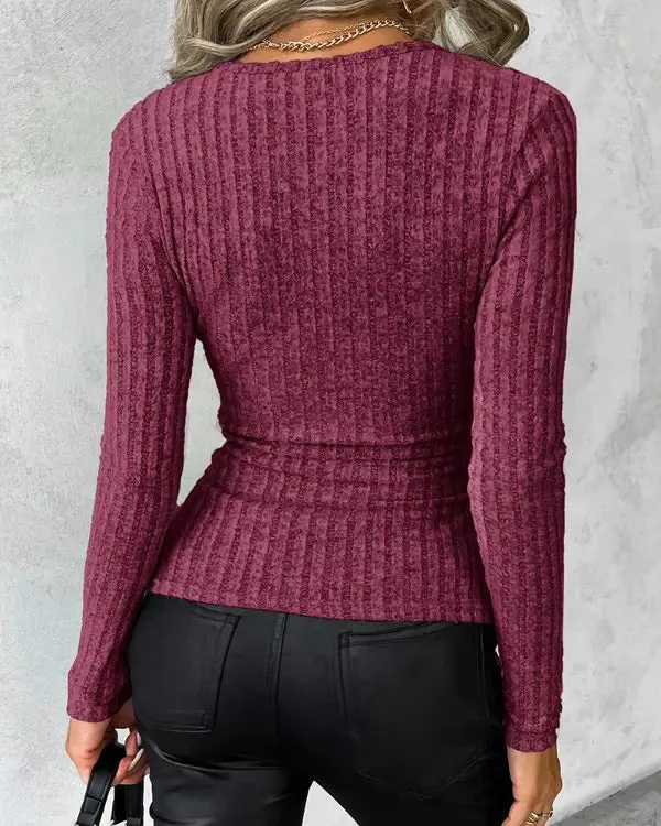 Elenore l Tight-fitting ribbed sweater