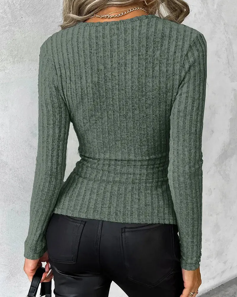 Elenore l Tight-fitting ribbed sweater