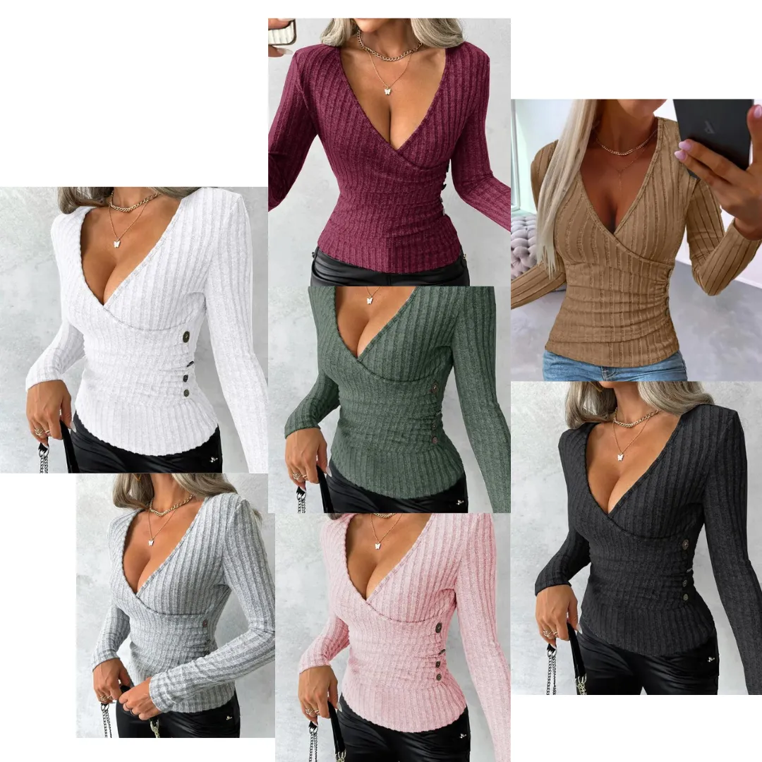 Elenore l Tight-fitting ribbed sweater