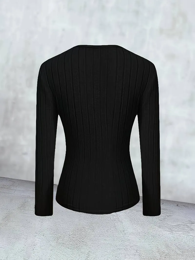 Elenore l Tight-fitting ribbed sweater