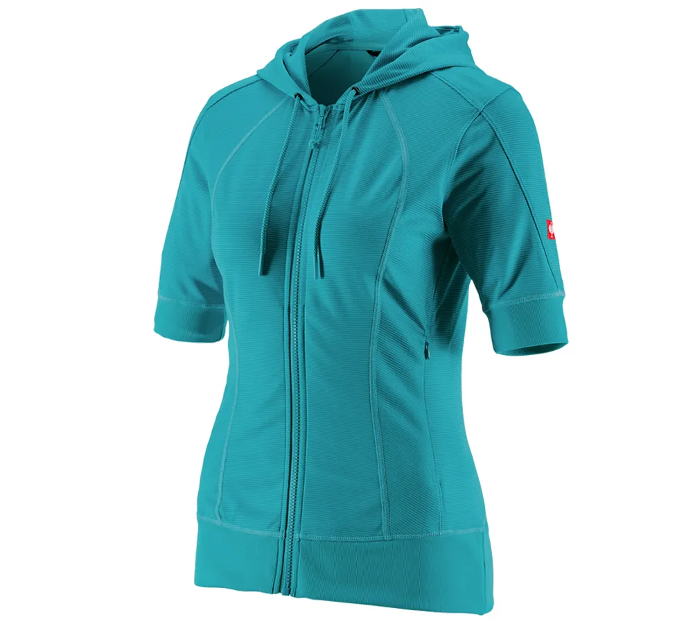 e.s.funkcijska jakna s kapuco stripe 3/4-rok.,dame