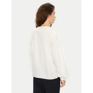 Ess Poplin V Neck Ls Blouse