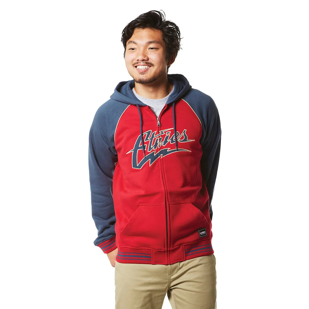 ETNIES THUNDEROUS ZIP FLEECE [RED/NAVY]