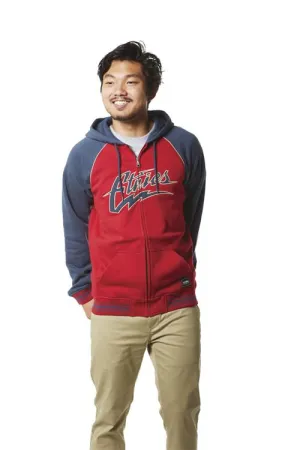 ETNIES THUNDEROUS ZIP FLEECE [RED/NAVY]