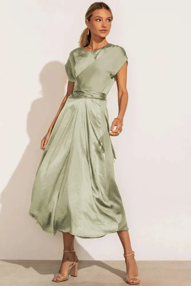 Evangeline - Elegant party dress in satin silk