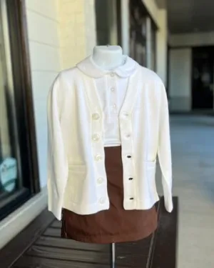 EW Cardigan White
