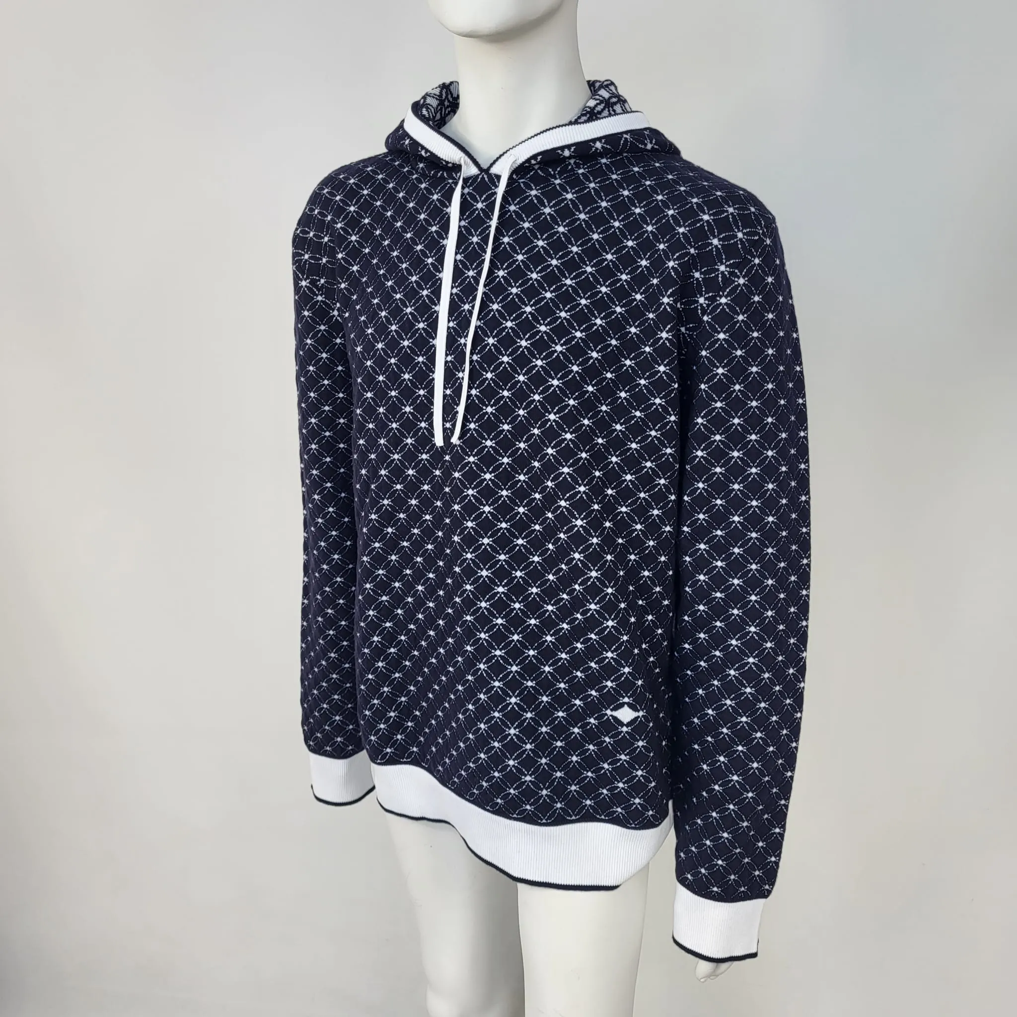 Exclusive 3D Monogram Flower Jacquard Hoodie