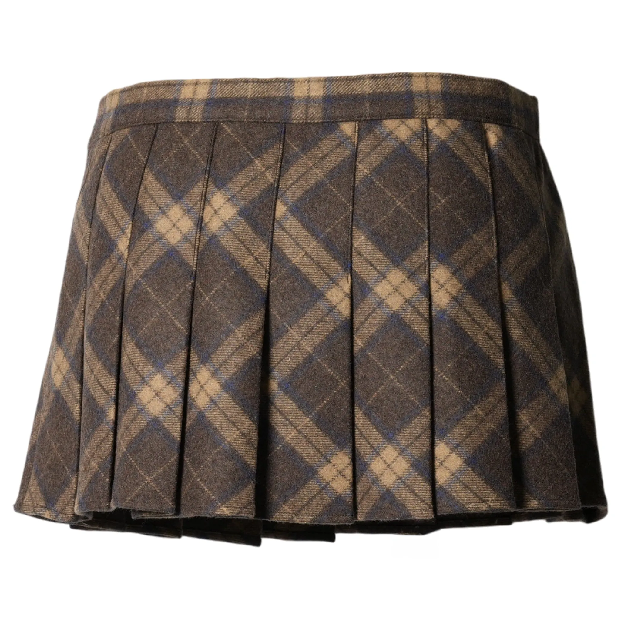FAIRFIELD TARTAN SKIRT / BROWN