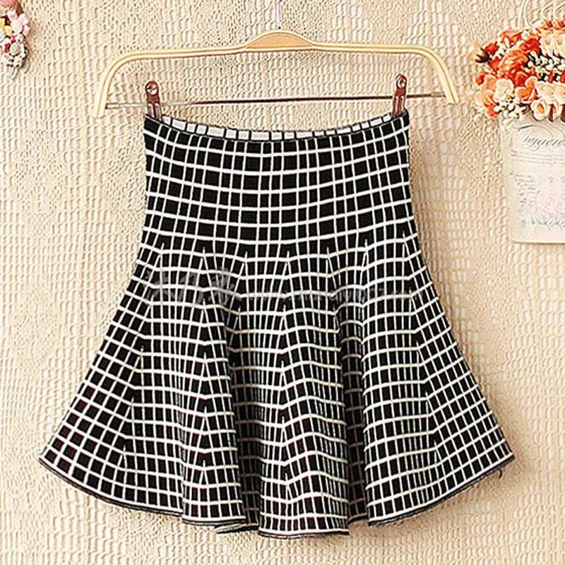 Female Solid Casual Knee-length Sun Pleated For Color Tutu Lady Skirt Winter Women Skirts None Natural A-line